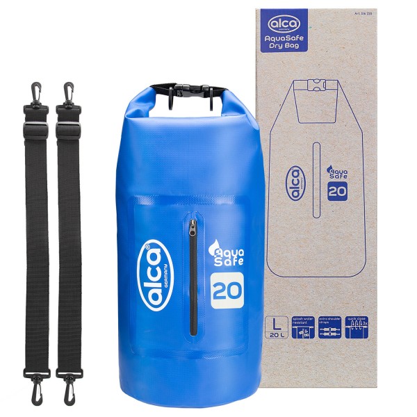 Wasserdichter Packsack mit Reißverschlusstasche 20L